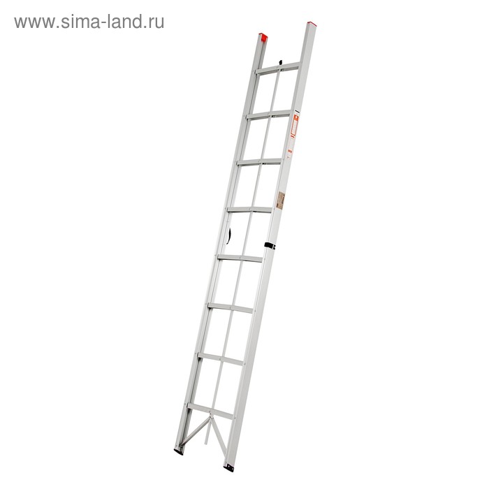 Лестница ТУНДРА, 8 ступеней, 2.4 м, алюминиевая, складная - Фото 1
