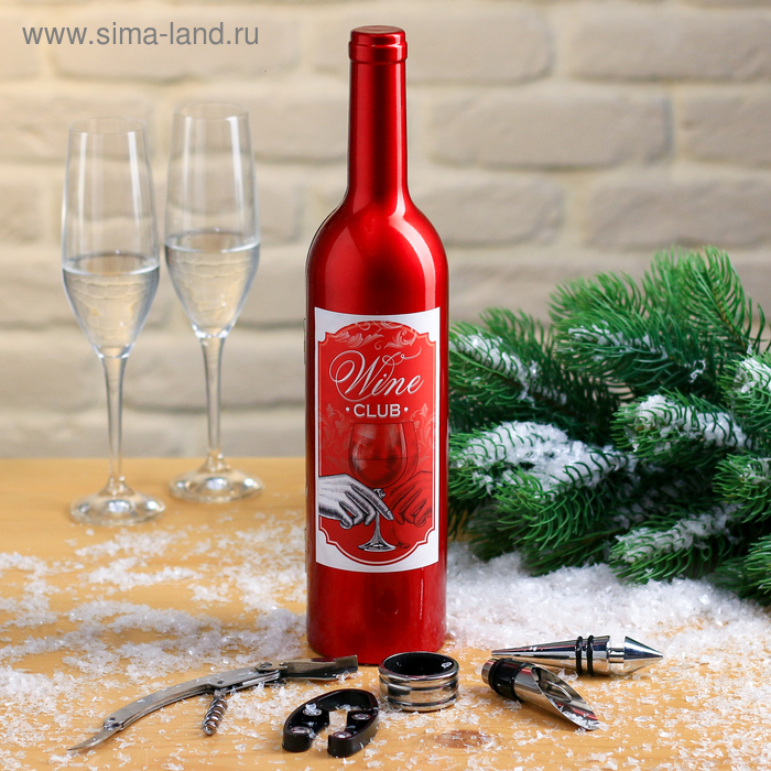 Подарочный набор для вина "Wine club", 32 х 7 см - Фото 1