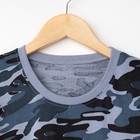 Футболка мужская камуфляж, цвет синий, размер 3XL - Фото 2