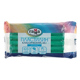 Пластилин 50 г, "Гамма" "Классический", зелёный 4127956