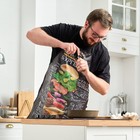 Фартук кухонный мужской «Легендарные бургеры», 65×80 см, оксфорд 210 г/м² - Фото 2