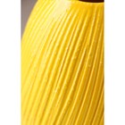 Ваза керамическая "Евро", настольная, жёлтая, 22 см - Фото 4
