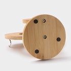 Набор чайный керамический на деревянной подставке «Эстет», 6 предметов: 2 чашки 200 мл, 2 подставки 9.5 см, 2 ложки, цвет белый - Фото 8