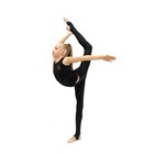 Лосины гимнастические Grace Dance, с вырезом под пятку, р. 32, цвет чёрный - Фото 4