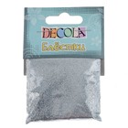 Декор блёстки ЗХК Decola 0.1 мм, 20 г, серебро - фото 8769567