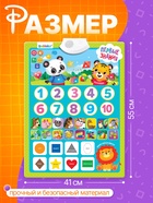 Обучающий плакат «Первые знания», со звуком, работает от батареек - Фото 2