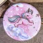 Шкатулка металл круглая "Маленький единорог в облаках" 8х17х17 см - Фото 3