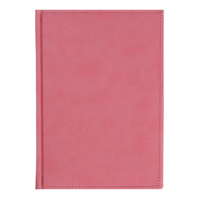 Ежедневник недатированный А5, 160 листов "Вивелла", обложка искусственная кожа, перфорация углов, розовый - Фото 1