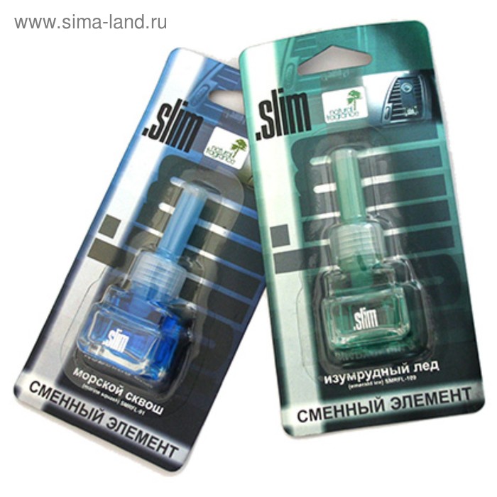 Сменный блок на ароматизатор Slim, кожа и дерево, SMRFL-151 - Фото 1