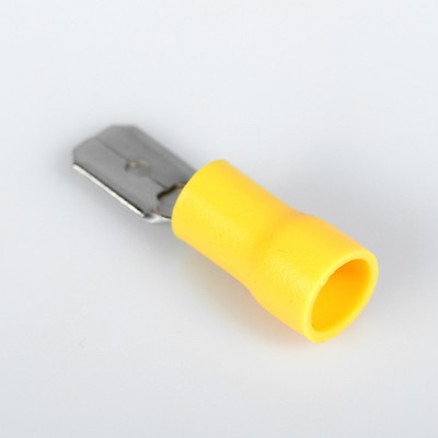 Наконечник плоский с кембриком 6 мм, фасовка 50 шт