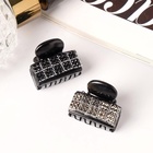 Крабик для волос «Пересвет», квадратики, 2.5 см, МИКС - фото 54702552