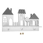 Ключница настенная с полкой «Домики» - Фото 3