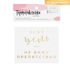 Термонаклейка с тиснением «Цель», 7 × 9 см - Фото 1