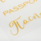 Термонаклейка с тиснением «Паспорт», 7 × 6 см - фото 8438579