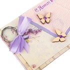 Конверт для денег "С Днём Рождения!" ручная работа, фиолетовые цветы - Фото 3