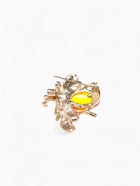 Брошь «Муха» в полёте, цвет жёлто-чёрный в золоте - Фото 3