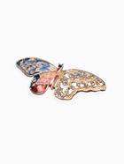 Брошь «Бабочка» альфа, цветная в золоте - Фото 4