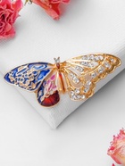 Брошь «Бабочка» альфа, цветная в золоте - Фото 6