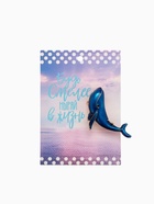 Брошь «Кит», синяя в золоте - Фото 7