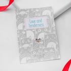 Брошь «Котёнок» игривый, цвет чёрно-красный в золоте 3924697