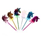 Ручка «Единорог», с пайетками, синие чернила, МИКС - Фото 2