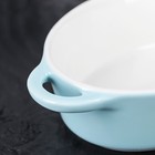 Форма для запекания из жаропрочной керамики Доляна «Долли», 18,5×11×4,5 см, цвет голубой - Фото 3