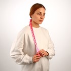 Коса на резинке, 42 см, цвет розовый - Фото 1