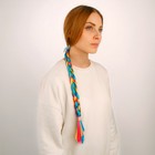 Коса «Радуга», на резинке, 42 см - Фото 2