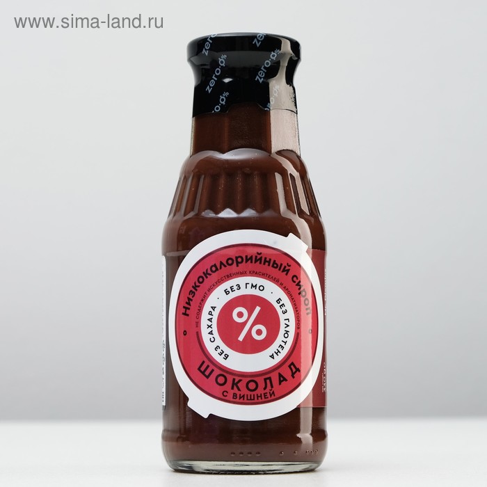 Низкокалорийный сироп Mr.Djemius ZERO "Шоколад с вишней" 330 мл - Фото 1