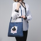 Сумка джинсовая "Люби", цвет синий - Фото 4