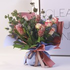 Плёнка для цветов и подарков "Серо-зеленая", 57 х 57 ±5% см - Фото 5