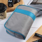 Косметичка дорожная, отдел на молнии, с ручкой, цвет серый - Фото 2