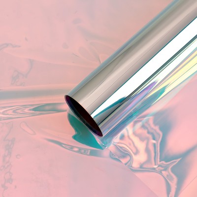 Плёнка иридисцентная «Розовое облако», для цветов и декора, 0.5×5 м