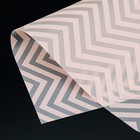 Плёнка матовая с рисунком "Волна", цвет персиковый, 57 х 57 см - Фото 2