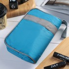 Косметичка дорожная, отдел на молнии, с ручкой, цвет голубой - Фото 2