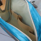 Косметичка дорожная, отдел на молнии, с ручкой, цвет голубой - Фото 3