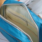 Косметичка дорожная, отдел на молнии, с ручкой, цвет голубой - Фото 4