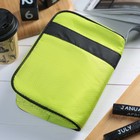 Косметичка дорожная, отдел на молнии, с ручкой, цвет салатовый - Фото 2