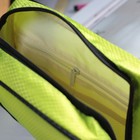 Косметичка дорожная, отдел на молнии, с ручкой, цвет салатовый - Фото 3