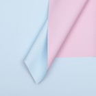 Пленка матовая для цветов,двухсторонняя,"Веста", розовый - голубой, 0,6 х 0,6 м - фото 318153649