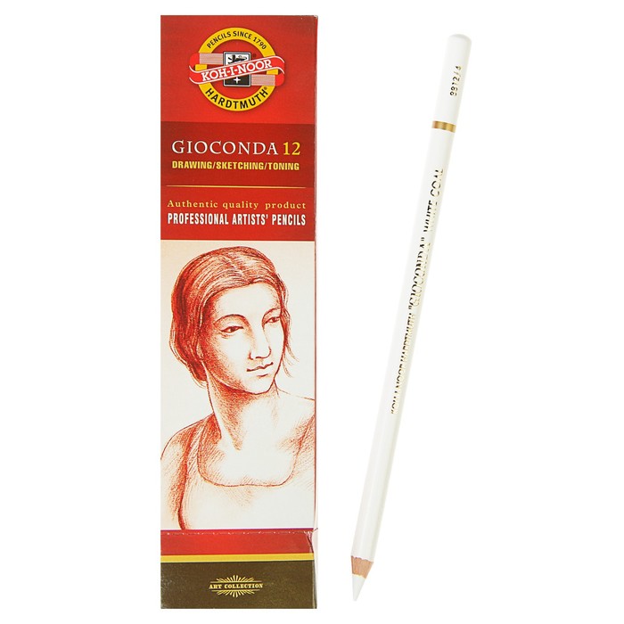 Уголь белый в карандаше Koh-I-Noor GIOCONDA 8812/4 - Фото 1