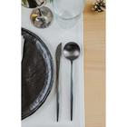 Столовые приборы Magistro «Фолк», 4 предмета, нержавеющая сталь, чёрные - Фото 7