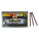 Карандаши 24 цвета Koh-I-Noor 3408 Magic + карандаш-блендер, в металлическом пенале - фото 8770456