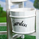 Кашпо "Трио" белое, 18*20*56 см - Фото 3