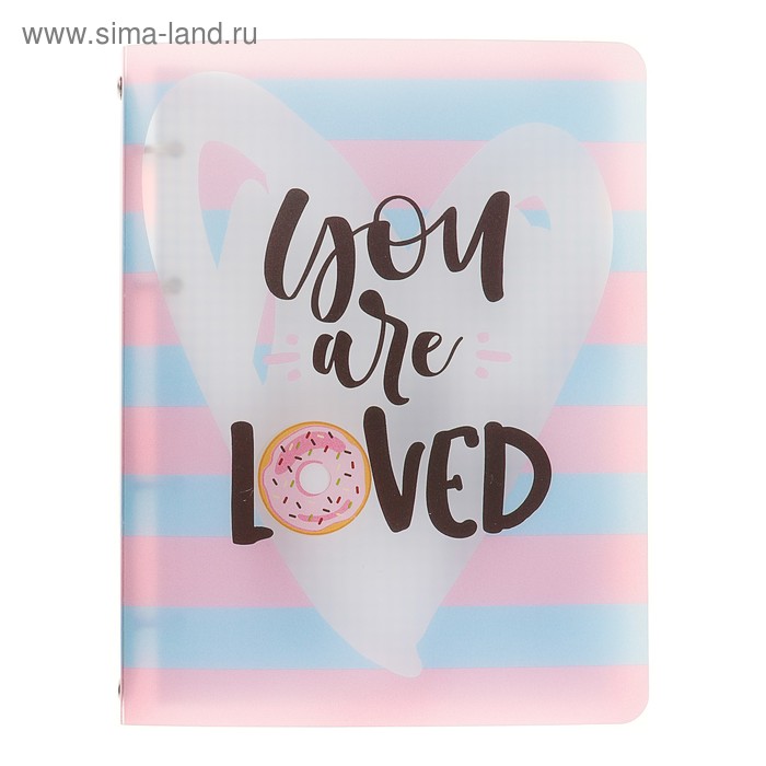 Тетрадь на кольцах A5, 96 листов клетка Dreamland, пластиковая обложка - Фото 1