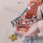 Щипцы с дыроколом для установки блочек, с блочками, d=4 мм, 17×10 см, цвет серебряный - Фото 4