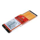 Набор карандашей чернографитных разной твердости 12 штук Koh-I-Noor 1580, 6В-6Н, в металлическом пенале - Фото 2