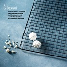 Решётка для глазирования и остывания кондитерских изделий KONFINETTA, 40×25×1.5 см, чёрная - Фото 5