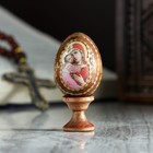 Яйцо сувенирное "Богоматерь Владимирская", на подставке - фото 9946614