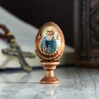 Яйцо сувенирное "Сергий Радонежский", на подставке - фото 11803103